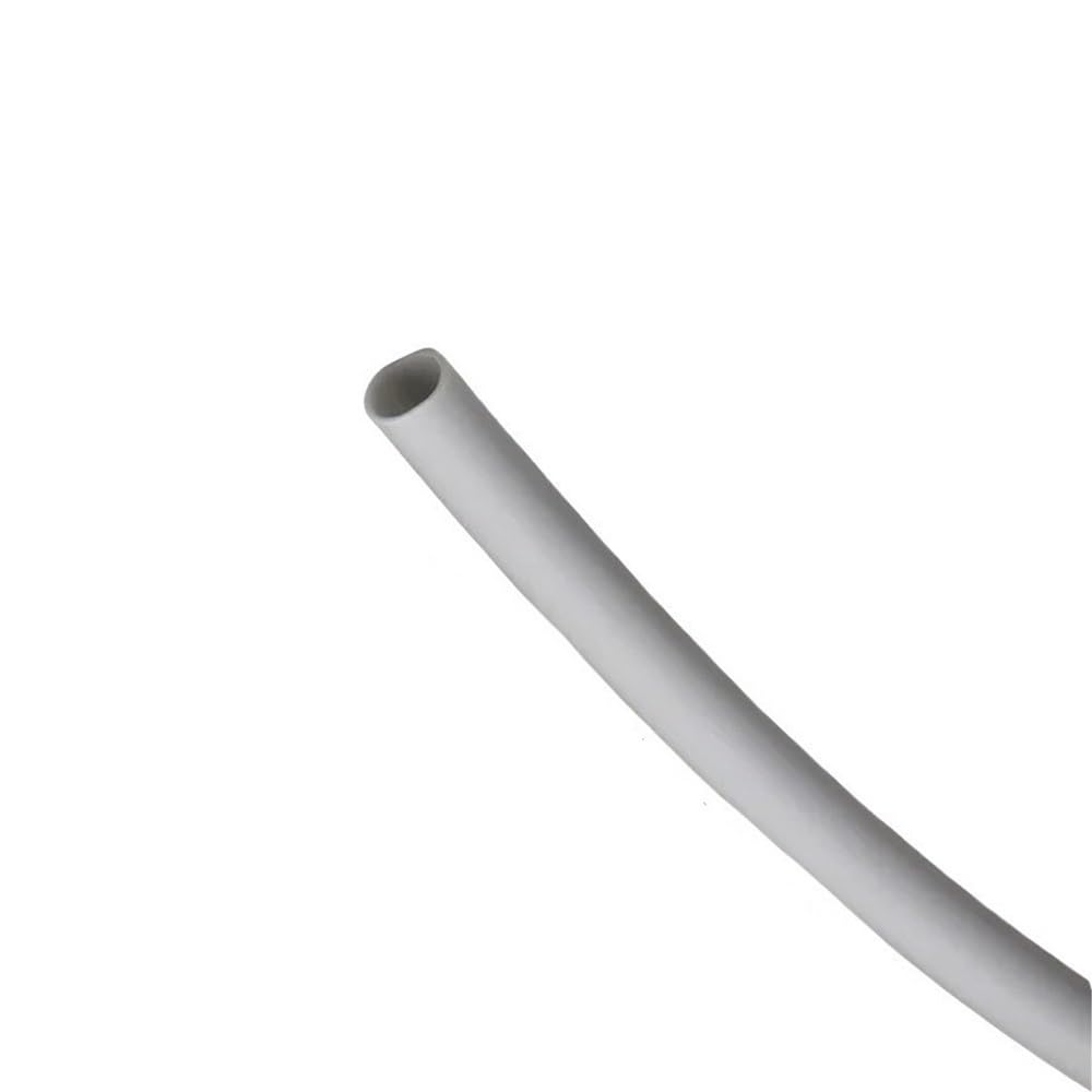 Manga termorretráctil Funda de Cable Suave Silicona termorretráctil, con contracción 1.7:1, Resistente a Altas temperaturas, for Bricolaje(Grey,15MMx5M)