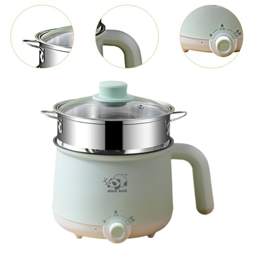 IEUDNS Panela elétrica de arroz elétrica multifuncional de aço inoxidável para macarrão, mini panela