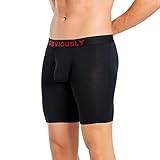 Obviously Freeman - Boxer Brief 6 Inch Leg - Black - X-Large