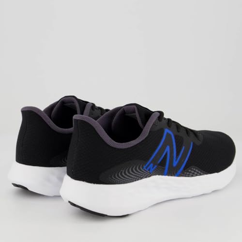 TENIS NEW BALANCE 411V3 MASCULINO BLACK/BLUE OASIS, Calçados Masculinos, PRETO/AZUL, 42
