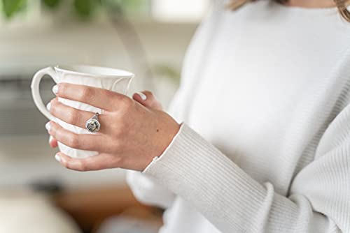 Nautical Rope Monogram Oval Sterling Silver Ring #TOP5