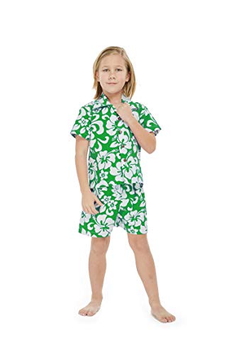 Image of Boys' Aloha Luau Shirt Cabana Set in Signature Prints | 100% Cotton; Button Front Shirt; Signature Tropical Prints; Lightweight Comfort; Vacation Ready