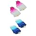 SM SunniMix 2 Pary Silk Dance Fan Veil Długi Składany Wentylator Chińskie Japońskie Rekwizyty 180x90cm