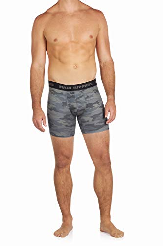 Maui Rippers Men's Stretch Boxer Briefs Active and Everyday Fit Underwear 3-Pack (Multicolored, X-Large)2