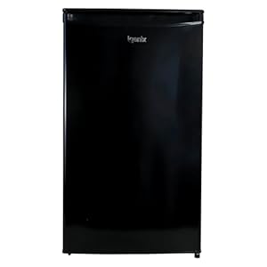 Igenix IGUL048B Freestanding Under Counter Larder Fridge, 92 Litre Capacity, 2 Adjustable Safety Glass Shelves, Reversible Door, 48 cm Wide, Black