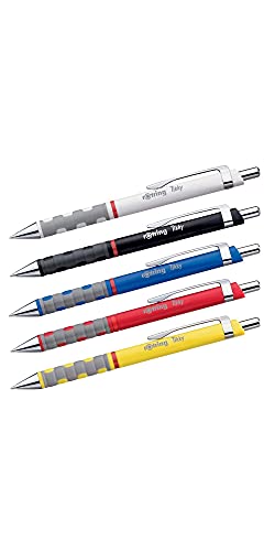 Image of Rotring Ball Point Pen Medium for Smooth Writing | Blue Ink | 1.0mm | Blue ABS Plastic Barrel | Tikky Series