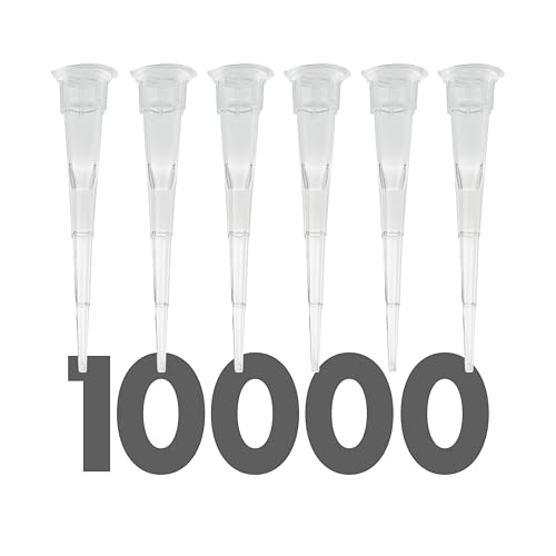 Image of Kashi Scientific 10uL Universal Non-Filter Pipette Tips, Sterile Low Binding Pipet Tips with Clear Graduation, DNase /RNase Free [10uL, 10,000pcs]