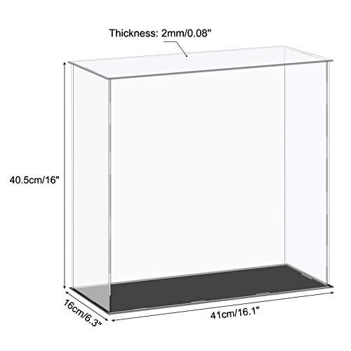 Boîte de rangement transparente plastique vitrine étanche objets collection - 3