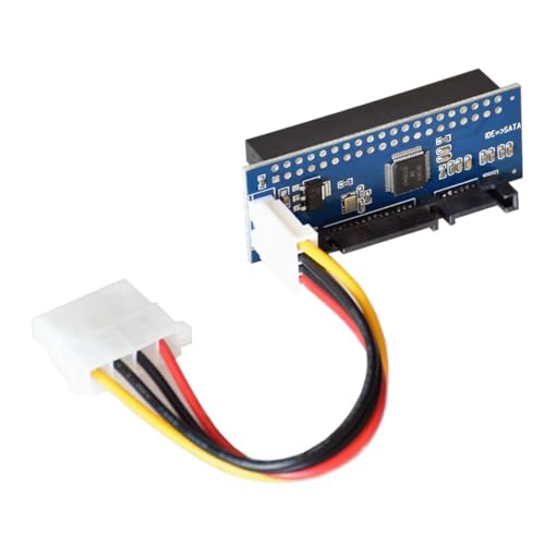 Dxoniislh Adaptador HDD 3.5 IDE a SATA convertidor de disco duro PATA IDE 39/40 pines a SATA 22 pines conector de disco duro con cable de datos
