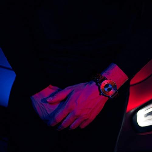 WASTIME Wooden Watch for Men Women, Stylish Chronograph Military Casual Calendar Wood Watches