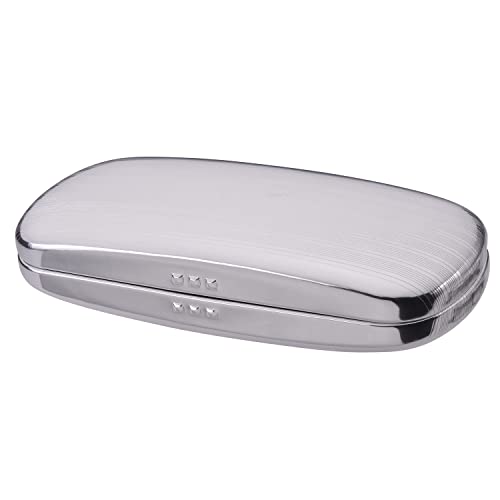 Philley Sunglasses Case Striped Aluminum Hard Shell Metal Spectacles Box Eyeglasses Case for Women & Men