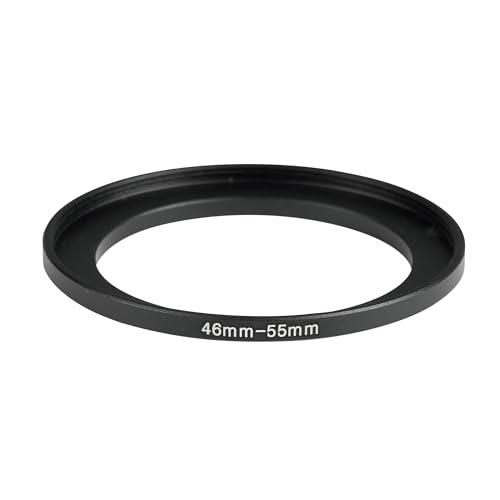 Image of 46-55mm Step-Up Ring Adapter, 46mm to 55mm Step Up Filter Ring for 46mm Lens Install 55mm ND CPL UV Camera Lens Filter(46mm-55mm)