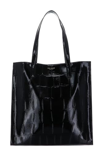 Ted Baker Handtasche Vivanaa Croc Effect Icon Bag Black schwarz
