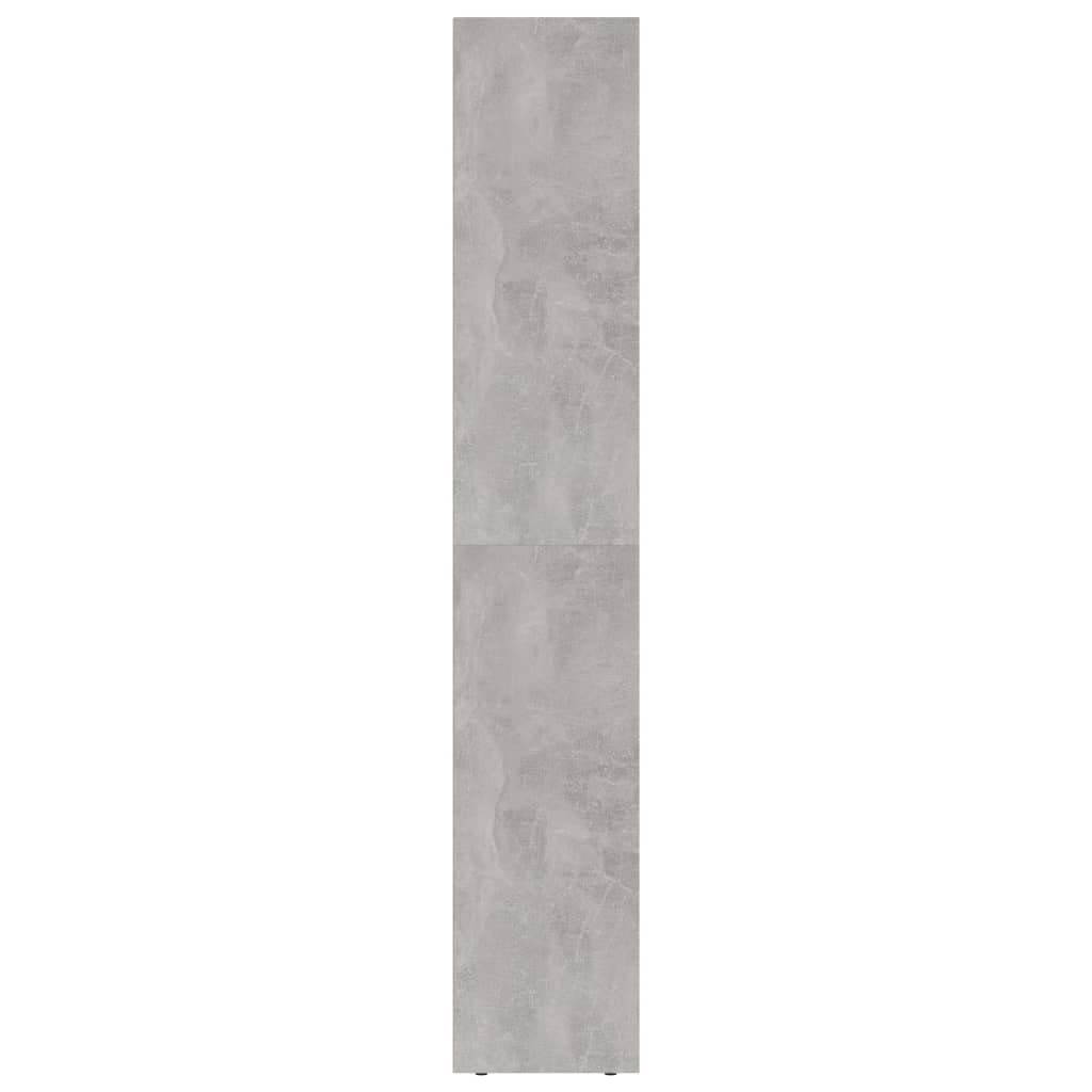 vidaXL Estantería Estante de Libros Mueble Archivador Decoración Oficina Hogar Habitación Estable Duradera de Contrachapada Gris Hormigón 36x30x171 cm