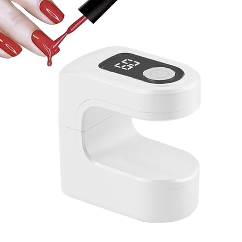Pequeña luz UV para uñas, secadora de curado de uñas con carga USB, luz de curado de uñas portátil con 2 modos de sincronización para viajes y salón de manicura en casa