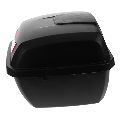 Alipis Baúl de Coche eléctrico Tronco de Motocicleta Almacenamiento de Equipaje Caja Superior de la Motocicleta Tronco de Maletero Universal Deposito de valijas Abdominales Negro
