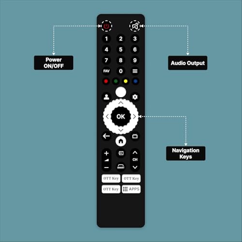 Image of BLACKSHEEP Compatible of Onida Smart 4K Tv Remote Original Nexg Series Google Tv with HDR10 Technology Support 43UIG 50UIG 55UIG Model Television Non Voice Command Remotes Control
