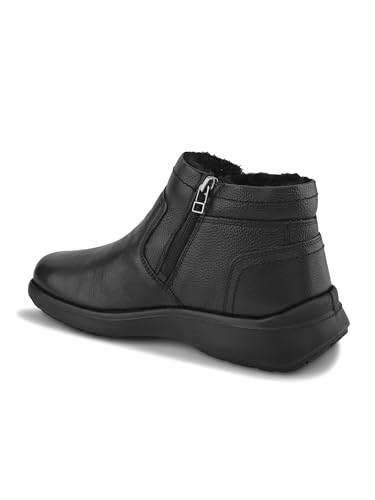 Image of TSF Leather 8617-Black boot for men