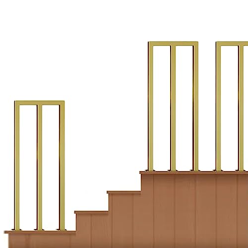 Balustres dorés en fer de 95 cm pour garde-corps d'intérieur avec vis