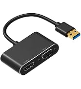 RuhZa USB to VGA HDMI Adapter Converter