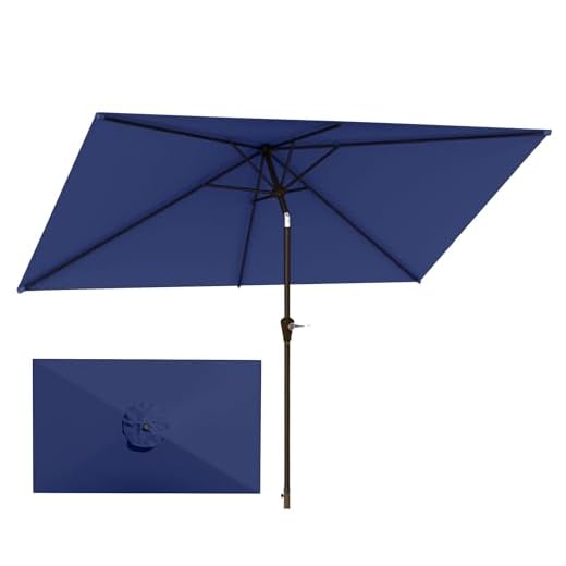 Patio Kingdom Rectangular Umbrella for Outdoors