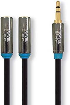 Travel Ready 15 cm Y-Splitter Audio Cable
