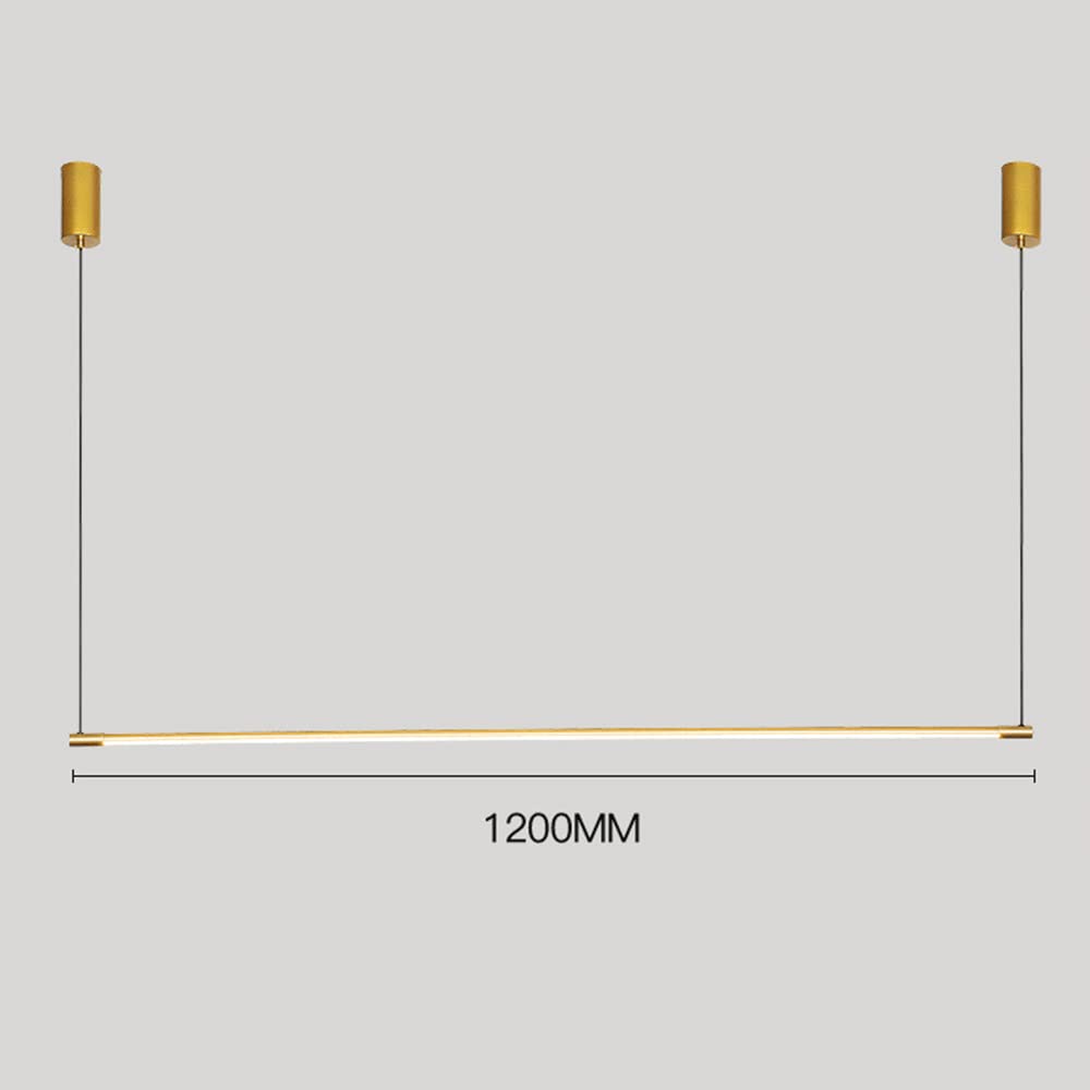 Pojedyncza liniowa lampa wisząca, ultra-cienkie metalowe długie wiszące światła, dekoracyjne listwy oświetleniowe lampy sufitowe do jadalni, nordyckie minimalistyczne oświetlenie LED Atmosphere 3000K
