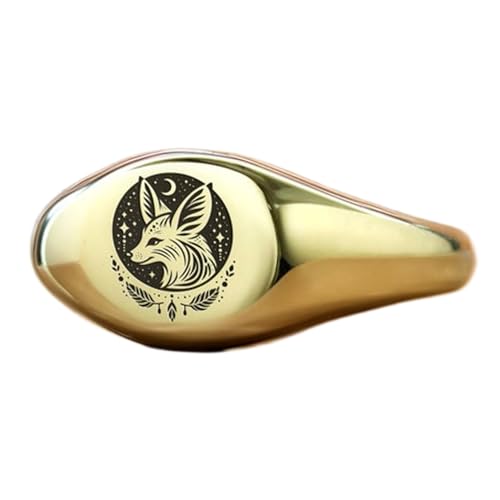 Bague renard contre les allergies, chevalière argent 925