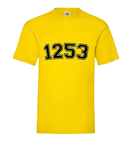 T-shirt jaune homme 1253 en taille XXXL pour un confort quotidien