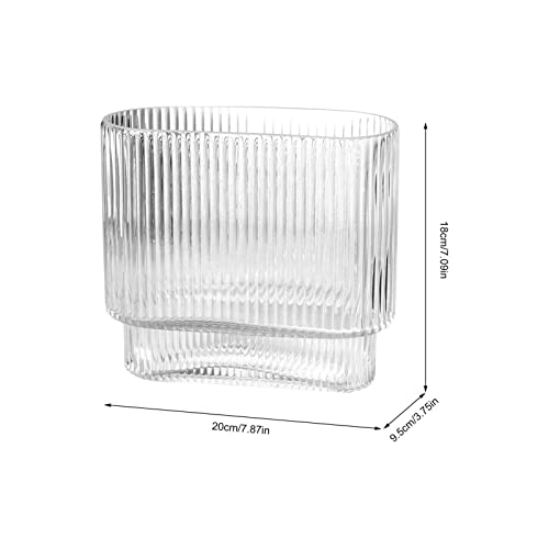 Vase en verre transparent pour fleurs décoratives de salon - 5