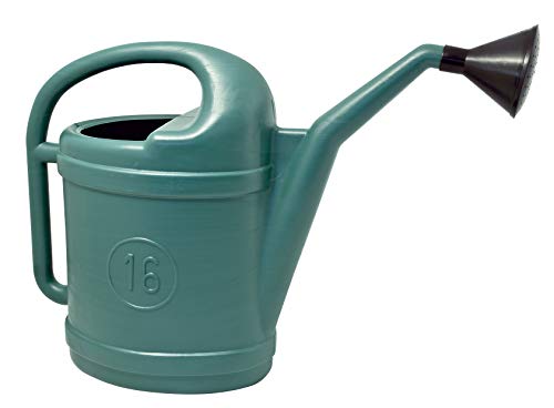 Innaffiatoio in plastica verde con riserva d'acqua 16 litri - Mobil Plastic