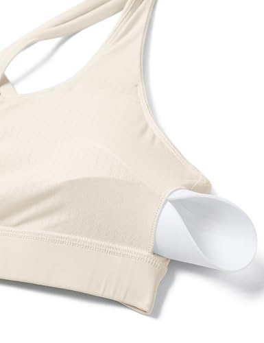Image of CRZ YOGA Naked Feeling Strappy Sports Bras | Medium Support, Removable Pads, Yoga, Sleek, Scoop Neck, for Women