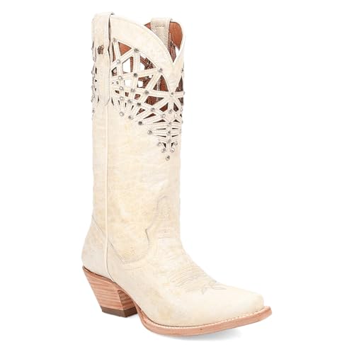 Dan Post Miley Cut-Outs Rhinestone Snip Toe Pull on Western Boot