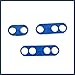 INFINAUTO 2 Set 8mm Car Engine Spark Plug Wire Separator Looms Divider Organizer Clamp Plastic Blue Stylish Design