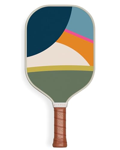 Recess Premium Pickleball Paddle, Vista - Strong & Durable Fiberglass Surface, Lightweight, Honeycomb Core & Comfort Grip Handles - Tournament or Casual Play, USAPA Approved