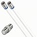 Fritz!Box 6690 Cable Router Netzwerk Anschlusskabel Deluxe Premium 8K Cabelcon Schnellstecker + Verbinder Weiss 10 Meter