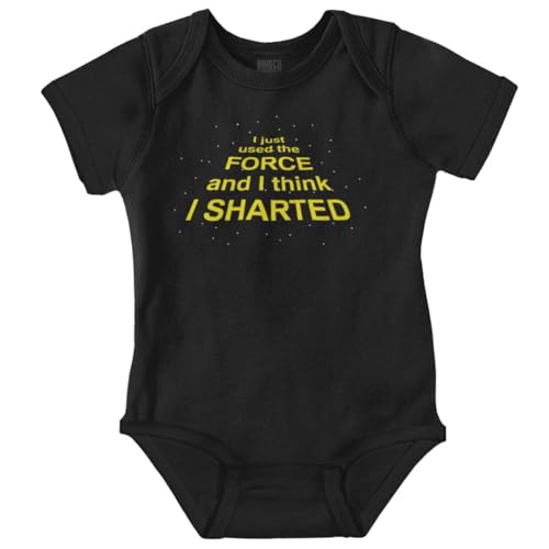 Image of Brisco Brands Used Force Silly Funny Galaxy Nerd Baby Romper Boys or Girls