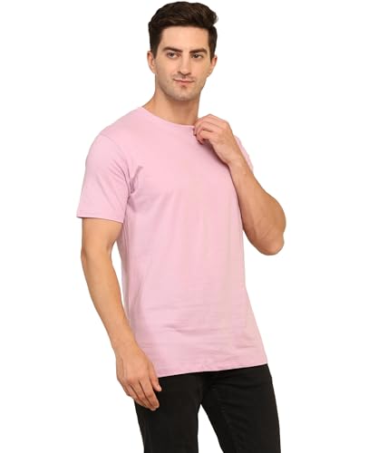 Image of Unisex Round Neck Plain T-Shirt | Combed Bio-Washed Ring Spun Cotton for Men & Women, Short Sleeves
