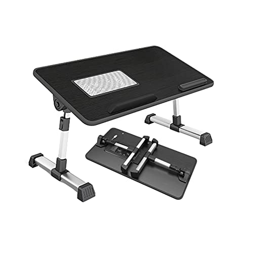 FYHKF Lapdesks Laptop Desk, Laptop-Betttisch, tragbarer Laptop-Ständer for Bett mit Kühllüfter for Sofa Couch Bodenlesung schreiben, Einstellbarer Folding-Laptop-Schreibtisch,Lapdesks Cover