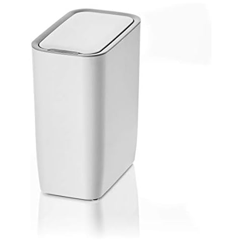 Cubo de Basura con Sensor Automático AMARE 9L Blanco Cover