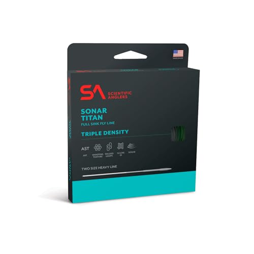 Sonar Titan Triple Density Compensated Textured Fly Line Int/3/5 - Pale Green/Olive/Charcoal WF-10-S