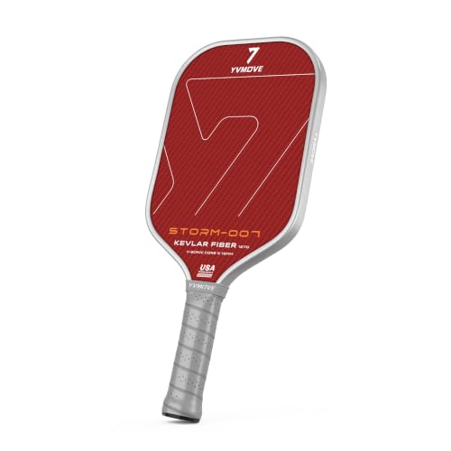 Image of USAPA Approved 6-Layer Construction T700 Carbon Fiber Pickleball Paddle, 16mm Thermoformed Pickleball Racket with High Spin & Extended Grip, Professional Pickleball Paddle for Control and Power