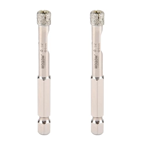 Image of MOLLOM 1 /4 inch (6mm) 2Pcs Diamond Hole Saw