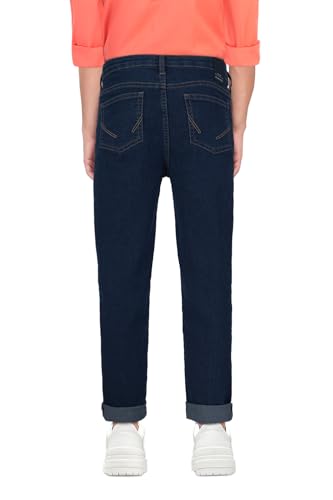Image of Allen Solly Boys' Skinny Fit Jeans | Slim Denim Pants | Comfortable All-Day Feel | School & Casual Wear