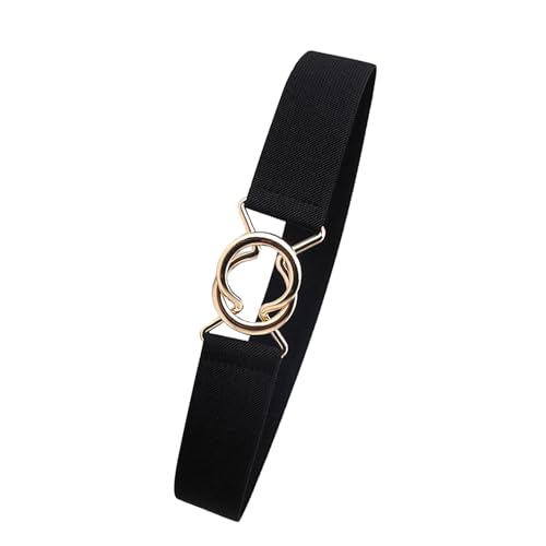 Stretchy Waist Belt, Elegant Alloy Buckle Comfortable Women Dress Waist Belt for Tops for Coats (#2)3