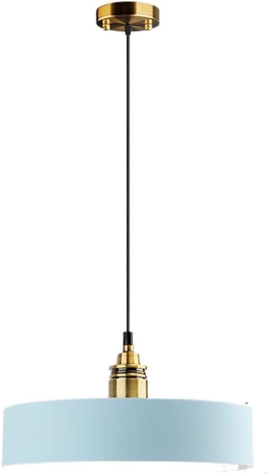 Lustre suspension ultra mince E27 coloris macaron pour éclairage table ronde