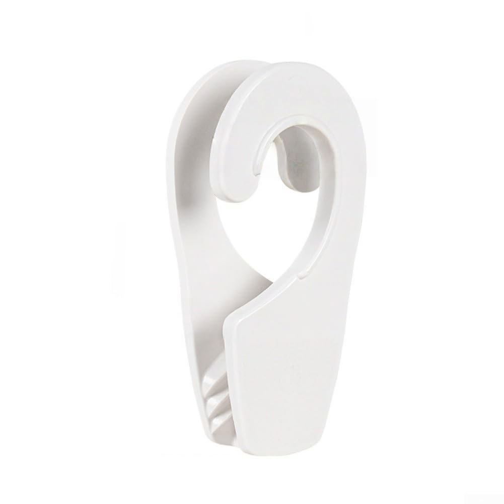 Boat Fender Hanger Hooks 25mm Quick Adjustable Anti-Collision ABS Plastic Marine Rail Accessories Cable Management(White)