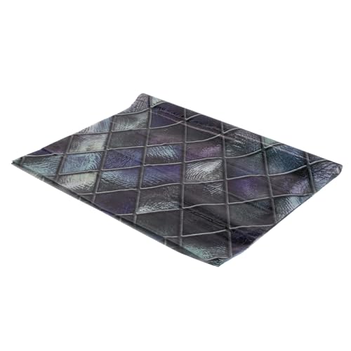 Lawnoval Lámina de mosaico esmerilado para ventana, efecto vitral, adhesivo estático, PVC, 45 x 58 cm, no adhesivo, filtra la luz, opaca, decorativa, para hogar, oficina, baño, dormitorio, kit