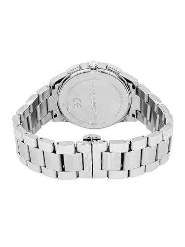 Image of French Connection Megachron | Chronograph Blue Dial | Silver Stainless Steel Strap | Watch for Men - FCD5USM