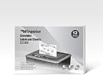 Wingwise 12-Pack Shredder Lubricant Sheets, 8.5 x 6 Inches, Sharpens Blades & Reduces Jams, Mess-Free Maintenance for All Shredders